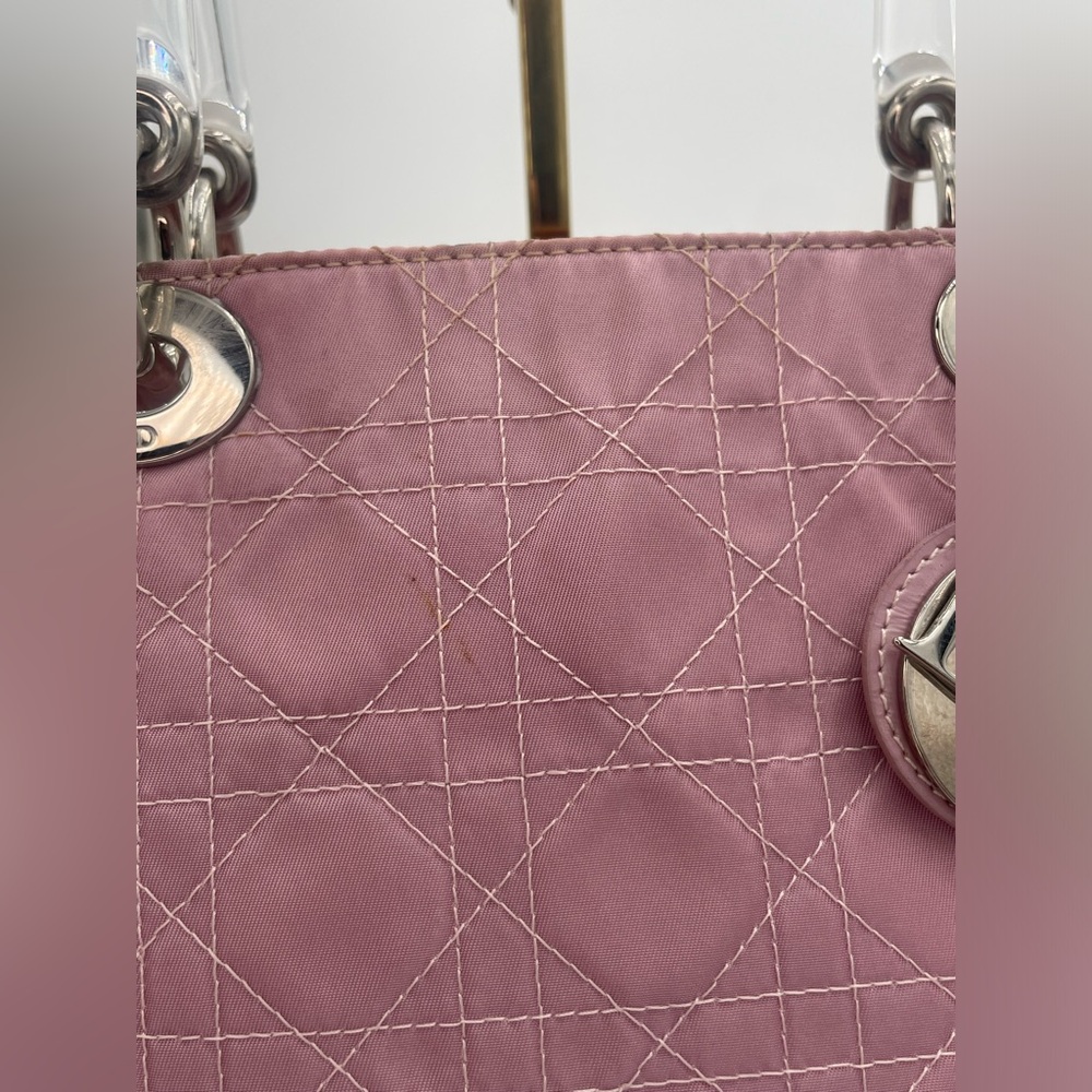 Lady Dior Pink Cannage bag w/ shoulder strap and COA - Picture 6 of 17